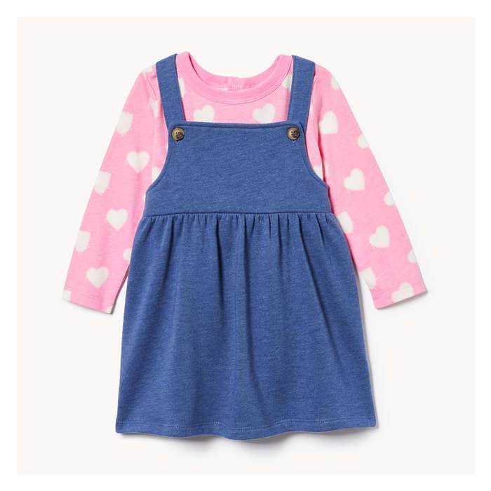 Baby Girls' 2 Piece Pinafore Set